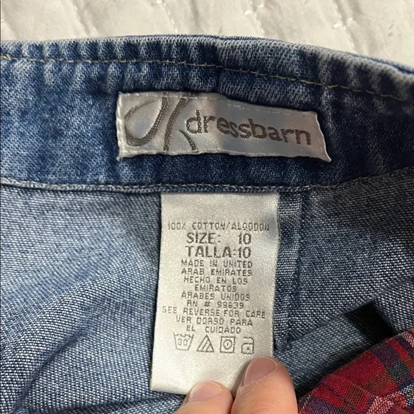 Vintage Blue Denim Mini Skirt - Picture 7 of 7